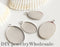 20pcs 13x18mm/ 18x25mm Oval Stainless Steel Bezel Cups,Charms Bezel Cabochon Setting Trays ,Glass Bezel Blanks,Bezels - Steel Glass Setting