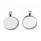 20pcs 6/8/10/12/14/16/18/20/25mm stainless steel pendant blank Settings,Bezel Pendant base trays