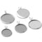 20pcs 8-25mm stainless steel V ring pendant blank Settings,Bezel Pendant base trays