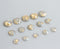 20pcs 8mm 10mm 12mm gray Gold foil Faux Druzy Resin Cabochons, Glitter Resin Cabochons