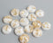 20pcs  10mm 12mm white Gold foil Faux Druzy Resin Cabochons, Glitter Resin Cabochons