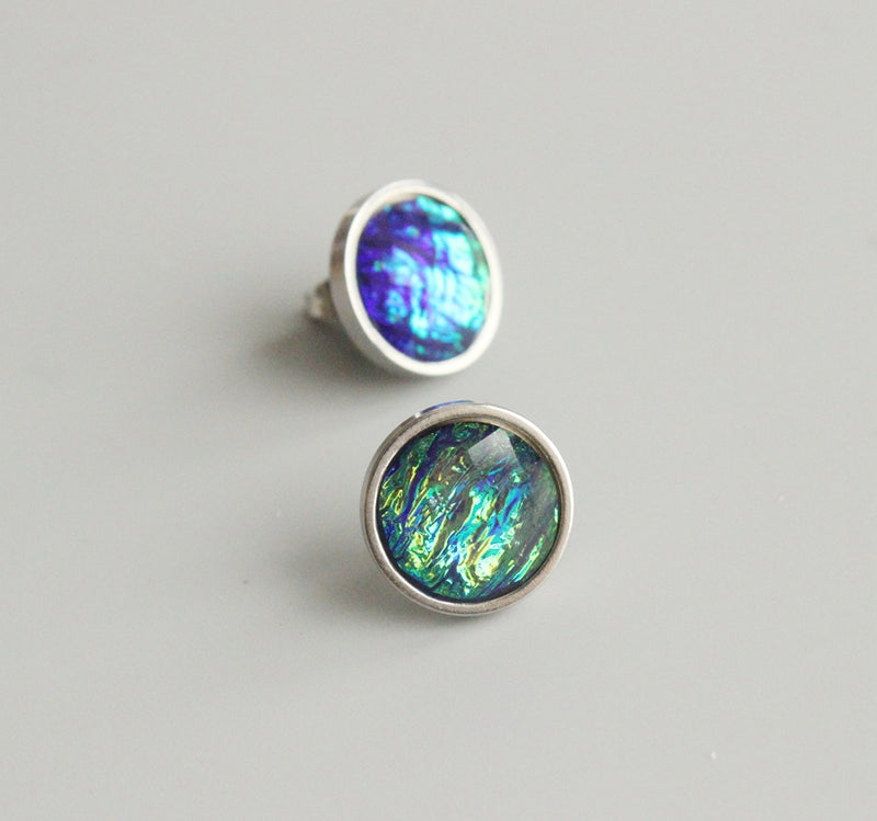 20pcs  10mm 12mm Faux Druzy Resin Cabochons, Real blue Glitter Resin Cabochons