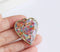 1pcs Handmade heart Pressed flower pendant necklace, Real dried flower jewelry wholesale