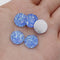 20pcs 12mm Faux Druzy Resin Gypsophila Stainless steel earrings
