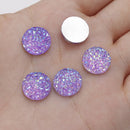 20pcs 12mm Faux Druzy Resin Gypsophila Stainless steel earrings