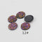 20pcs 12mm Faux Druzy Resin Gypsophila Stainless steel earrings