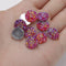 20pcs 12mm Faux Druzy Resin Gypsophila Stainless steel earrings