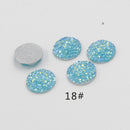 20pcs 12mm Faux Druzy Resin Gypsophila Stainless steel earrings