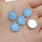 20pcs 12mm Faux Druzy Resin Gypsophila Stainless steel earrings