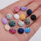 20pcs 10mm Druzy Cabochons Faux Druzies 10mm Cabochon, Resin Kawaii Glitter Cabs Jewelry Findings