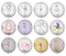 Handmade Round Photo Glass Cabochon 2015B