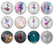 Handmade Round Photo Glass Cabochon 2018B