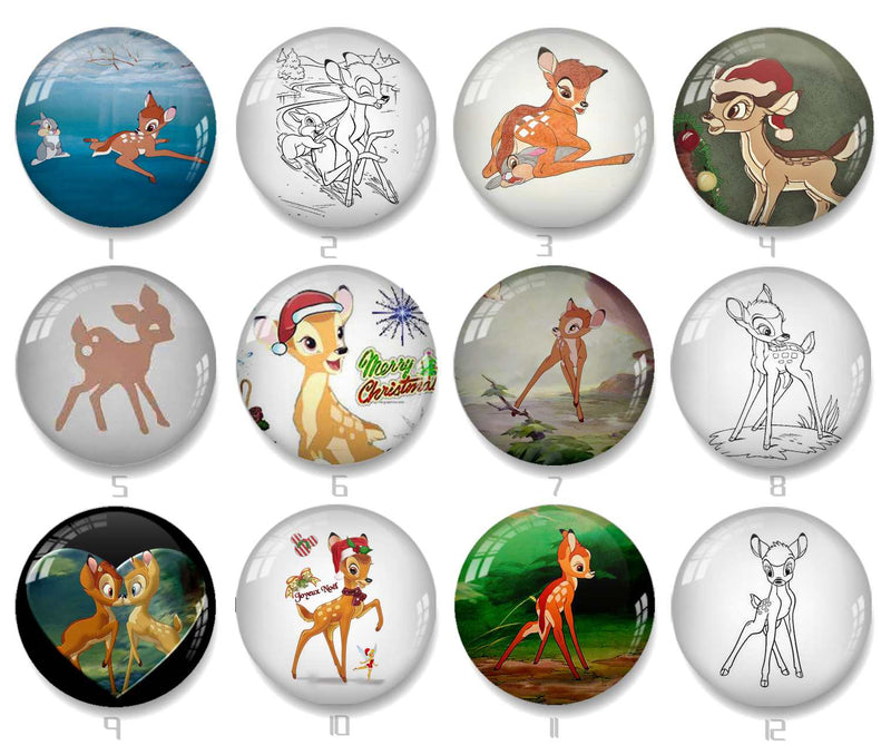 Handmade Round Photo Glass Cabochon 2022B