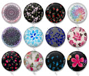 Handmade Round Photo Glass Cabochon 2484B