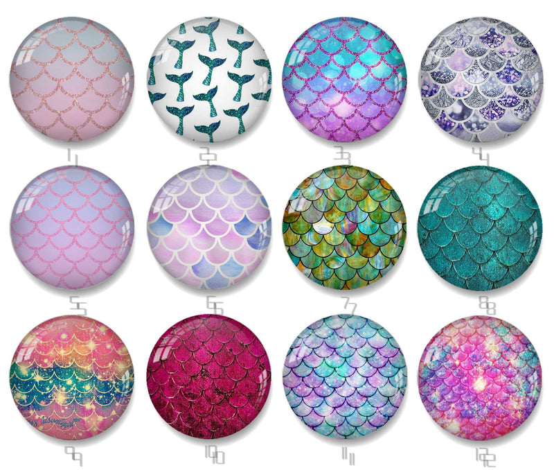 Handmade Round Photo Glass Cabochon 2488B