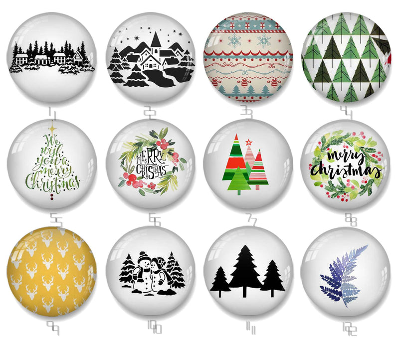 Handmade Round Photo Glass Cabochon 2507B