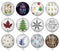 Handmade Round Photo Glass Cabochon 2508B