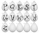 Handmade Teardrop Photo Glass Cabochons letter 2B688
