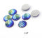 20pcs Resin 12mm Mermaid Cabochons, 12mm Mermaid Cabochon, 12mm Fish Scale Dragon Snake Skin Cabochons