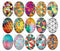 Handmade oval Photo Glass Cabochons Geometry B163