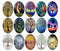 Handmade oval Photo Glass Cabochons Plant tree B188