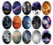 Handmade oval Photo Glass Cabochons Starry sky B219