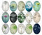 Handmade oval Photo Glass Cabochons B263