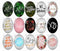 Handmade oval Photo Glass Cabochons Pattern B641