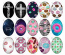 Handmade oval Photo Glass Cabochons Pattern B653