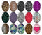 Handmade oval Photo Glass Cabochons Streaks B668
