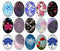Handmade oval Photo Glass Cabochons patterns B686