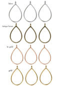 1pcs  Teardrop Resin pressed flower pendant necklace, Real dried flower jewelry