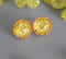 10pcs yellow flower Resin Pressed flower Cabochons, Real dried flowers Cabochons