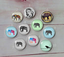 Handmade Round Photo Glass Cabachon pattern 547