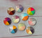 Handmade Round Photo Glass Cabachon pattern geometric 557