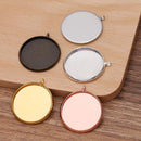 20pcs 8-25mm brass V-shaped Pendant Trays,Pendant Blanks Bezel Base, Glass Cabochon Settings