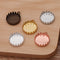 20pcs 15mm 20mm 25mm brass Crown Pendant Trays,Pendant Blanks Bezel Base, Glass Cabochon Settings