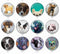 Handmade Round Photo Glass Cabachons Animal dog 807B