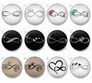 Handmade Round Photo Glass Cabachons Pattern 863B