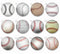 Handmade Round Photo Glass Cabachons baseball 870B
