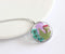 Pressed Flower Pendant Necklace, Real Dried Flower Resin Jewellery