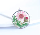 Pressed Flower Pendant Necklace, Real Dried Flower Resin Jewellery