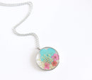 Pressed Flower Pendant Necklace, Real Dried Flower Resin Jewellery