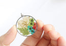 Pressed Flower Pendant Necklace, Real Dried Flower Resin Jewellery
