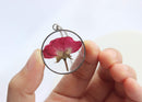 Pressed Flower Pendant Necklace, Real Dried Flower Resin Jewellery