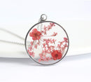 Pressed Flower Pendant Necklace, Real Dried Flower Resin Jewellery