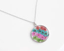 Pressed Flower Pendant Necklace, Real Dried Flower Resin Jewellery