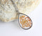 Teardrop Pressed Flower Pendant Necklace, Real Dried Flower Resin Jewellery