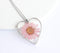 Heart Pressed Flower Pendant Necklace, Real Dried Flower Resin Jewellery