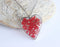 Heart Pressed Flower Pendant Necklace, Real Dried Flower Resin Jewellery